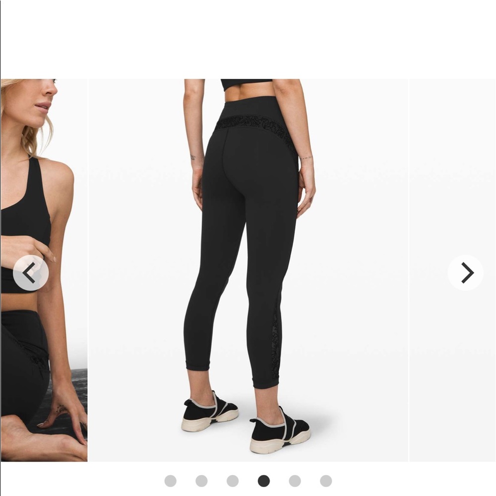Lululemon Wunder Under Crop Flocked Everlux